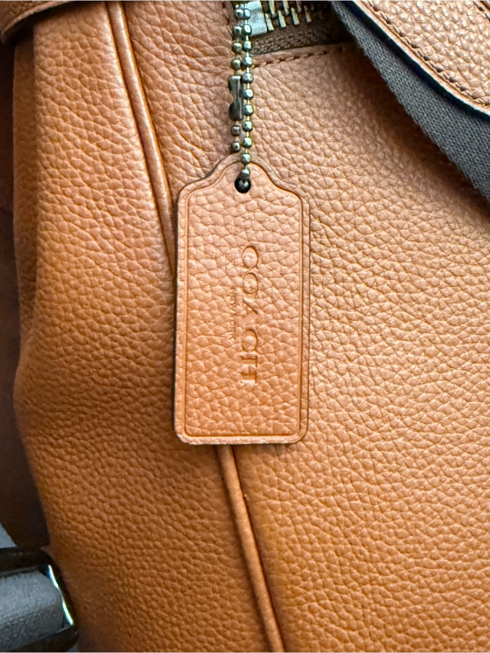 Coach Hudson Leather Messenger Bag Briefcase Saddle Brown Laptop Crossbody - Picture 13 of 16